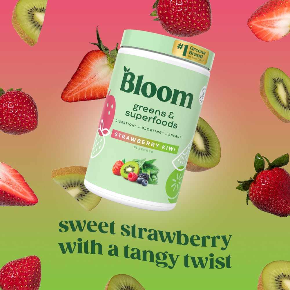 Bloom Green & Superfoods Strawberry - Kiwi 25 Scoops